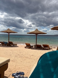 The weather was beautiful