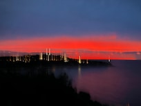 The glorious sunrise over Cap Ferrat on our morning walk.