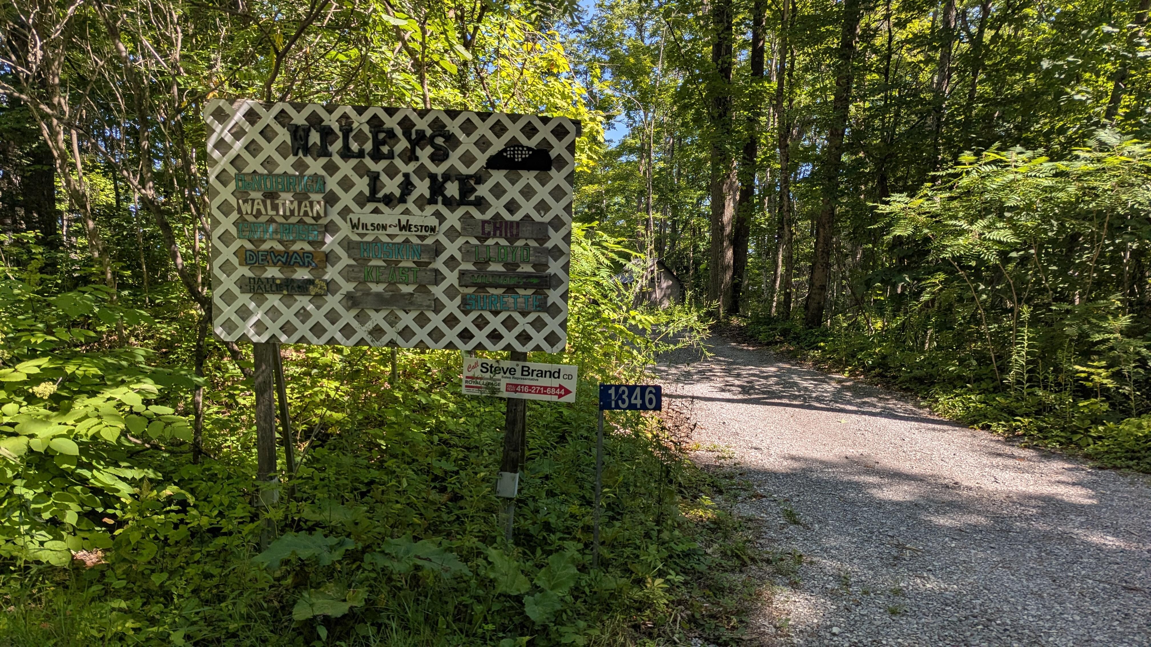 Cute sign when you arrive