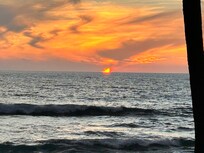 A beautiful sunset from the Lanai.