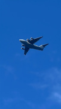 1 of 3 different types of military aircraft we saw.