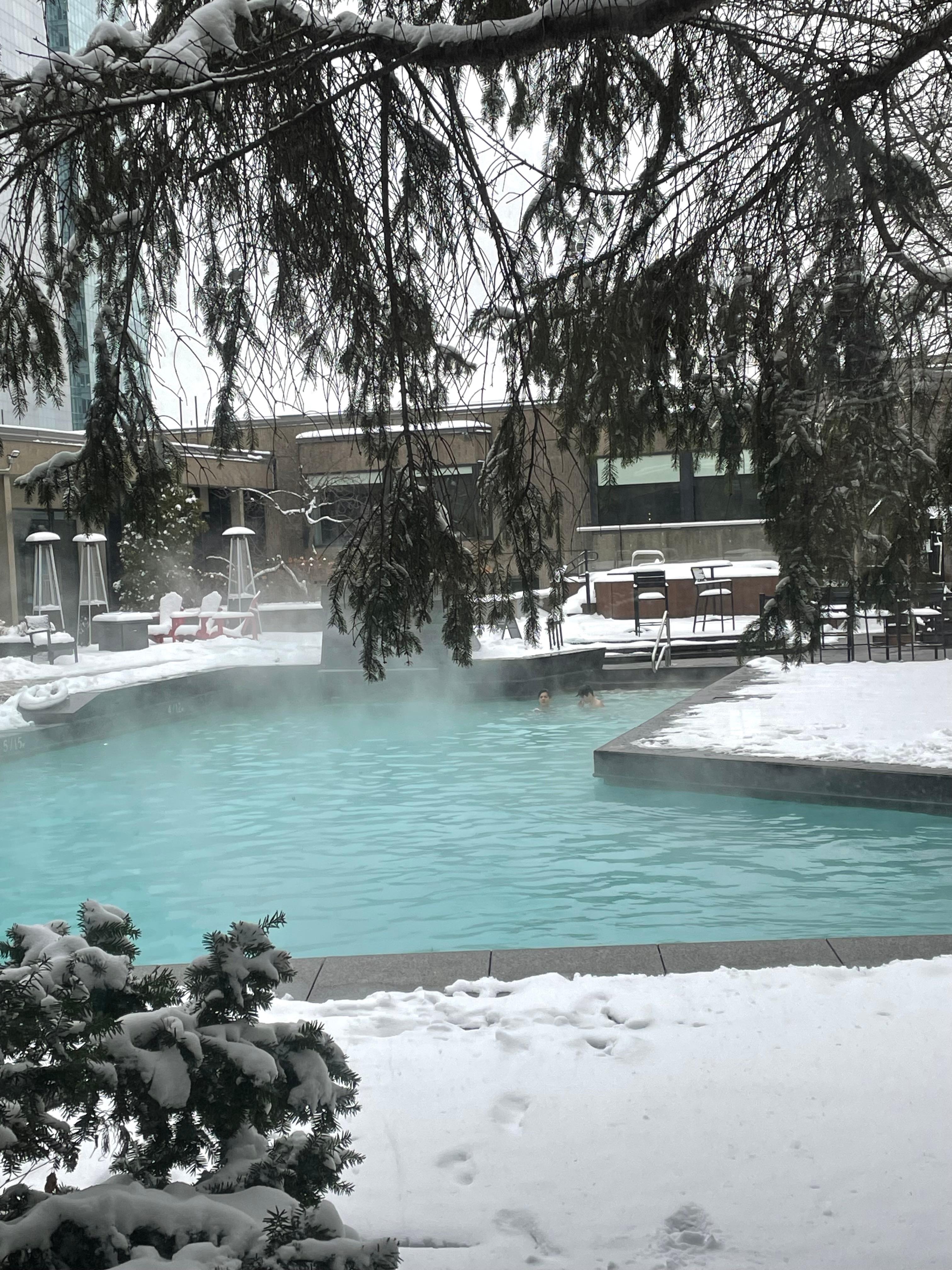 Pool being 10 floors up it look like you were on the main level was pretty cool