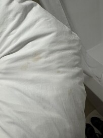 Stained pillows