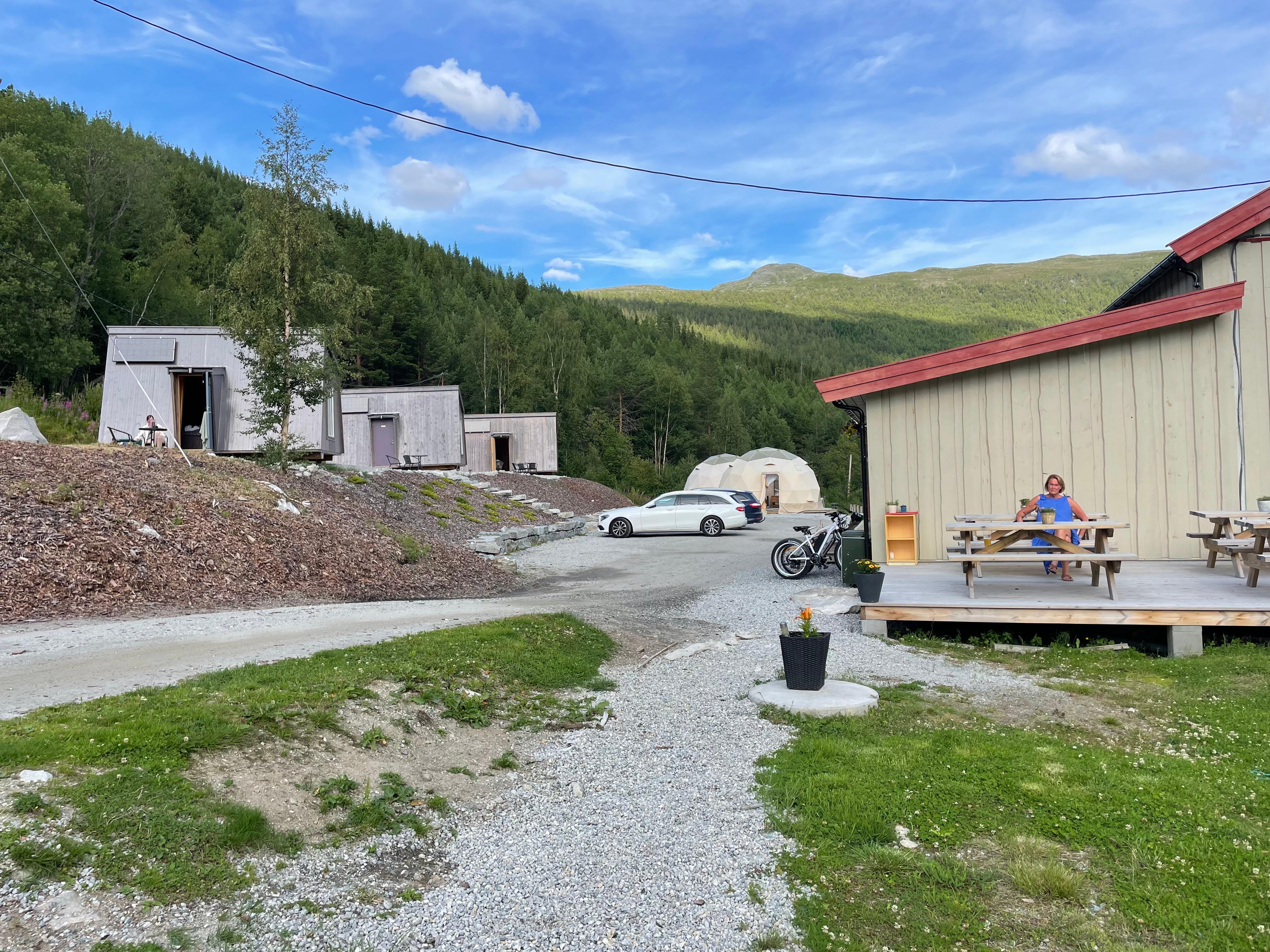 Main building and huts