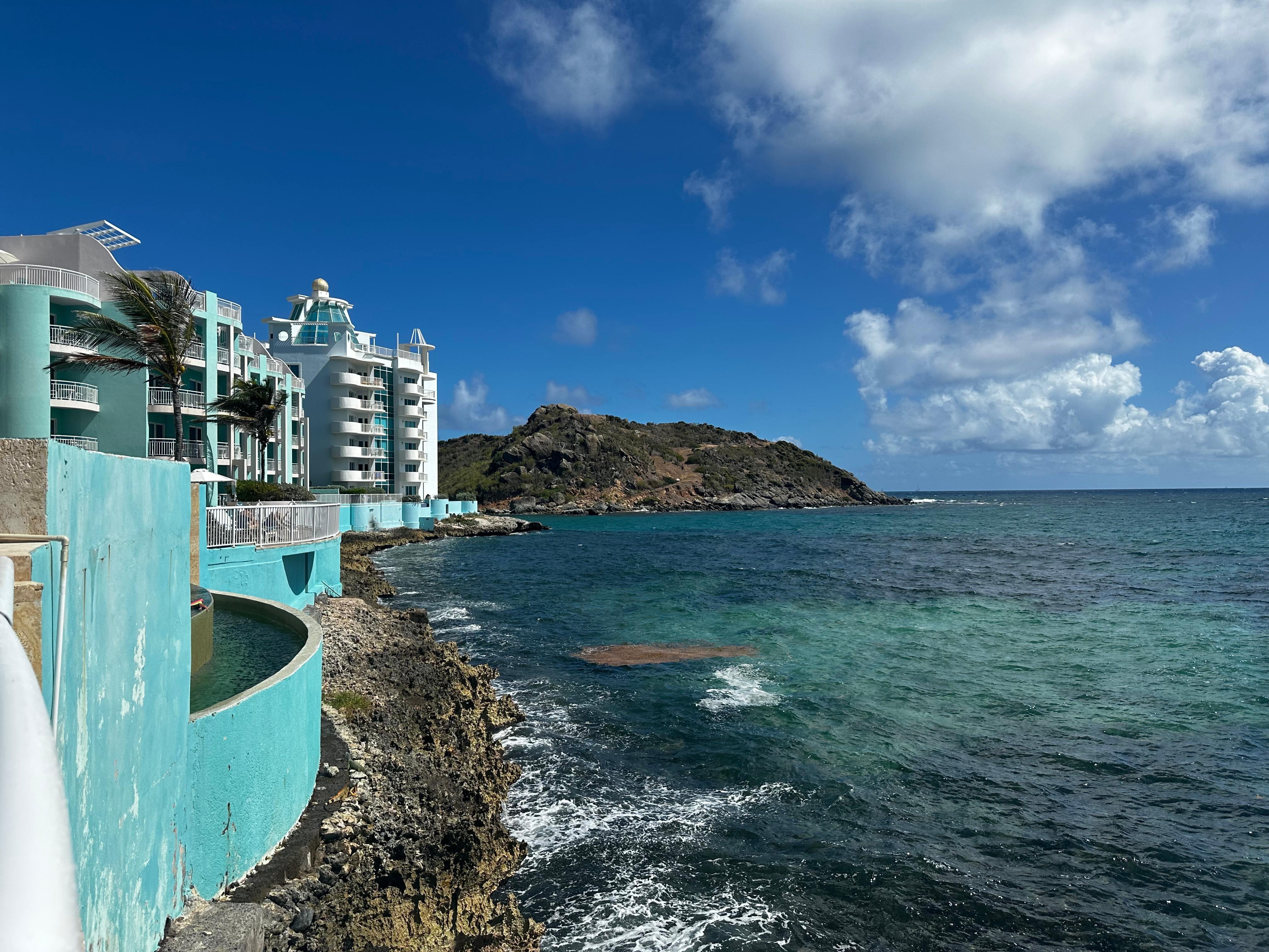  Resort view overlooking the ocean.