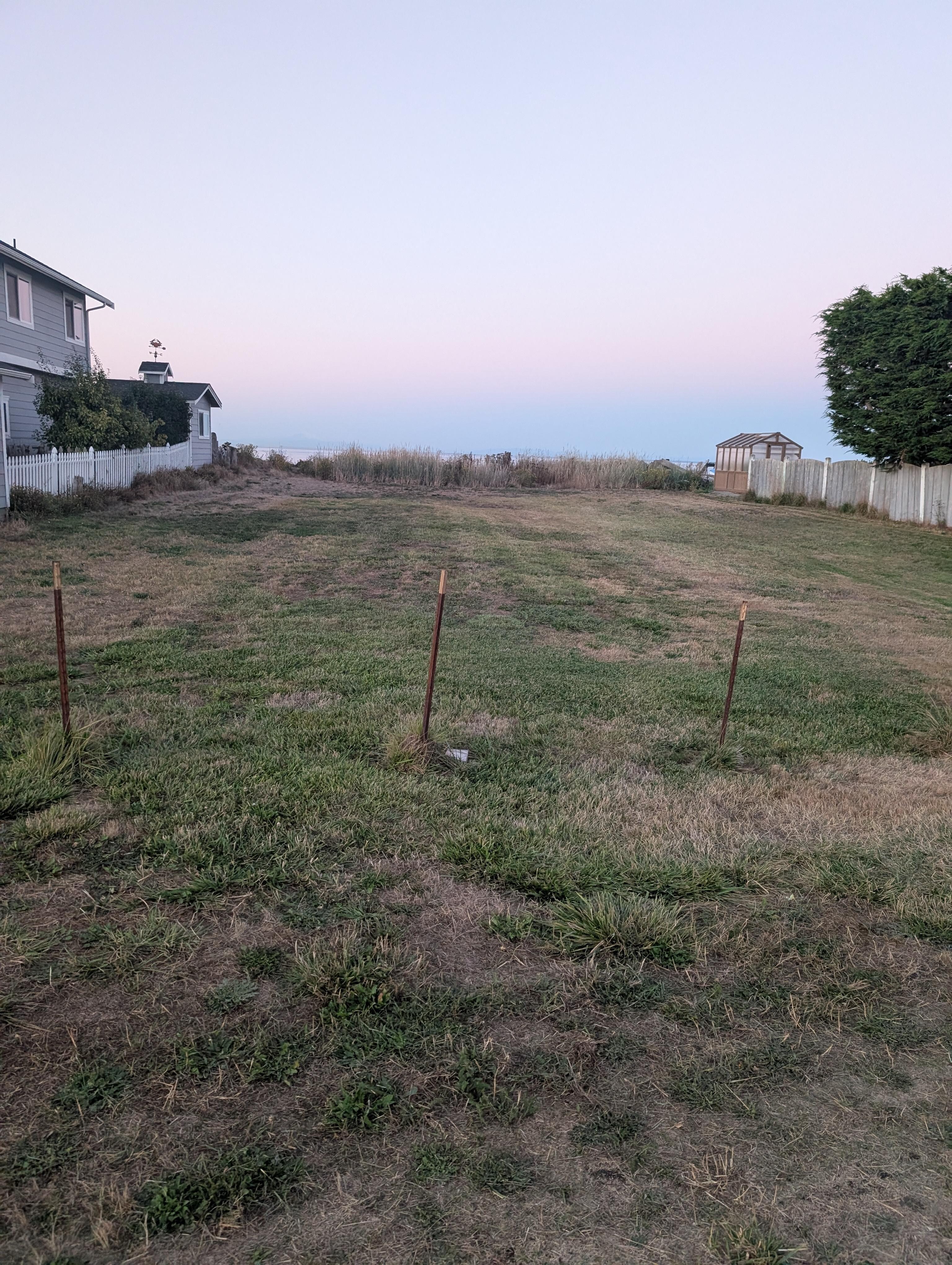 The beach access down the road. Had to confirm with the host that this was the correct entrance as there were "no trespassing" signs. 
