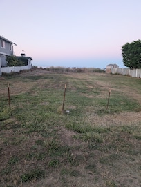 The beach access down the road. Had to confirm with the host that this was the correct entrance as there were "no trespassing" signs.