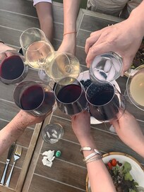 Celebrating our stay