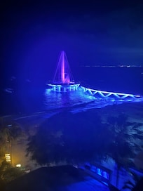 View from the balcony at night