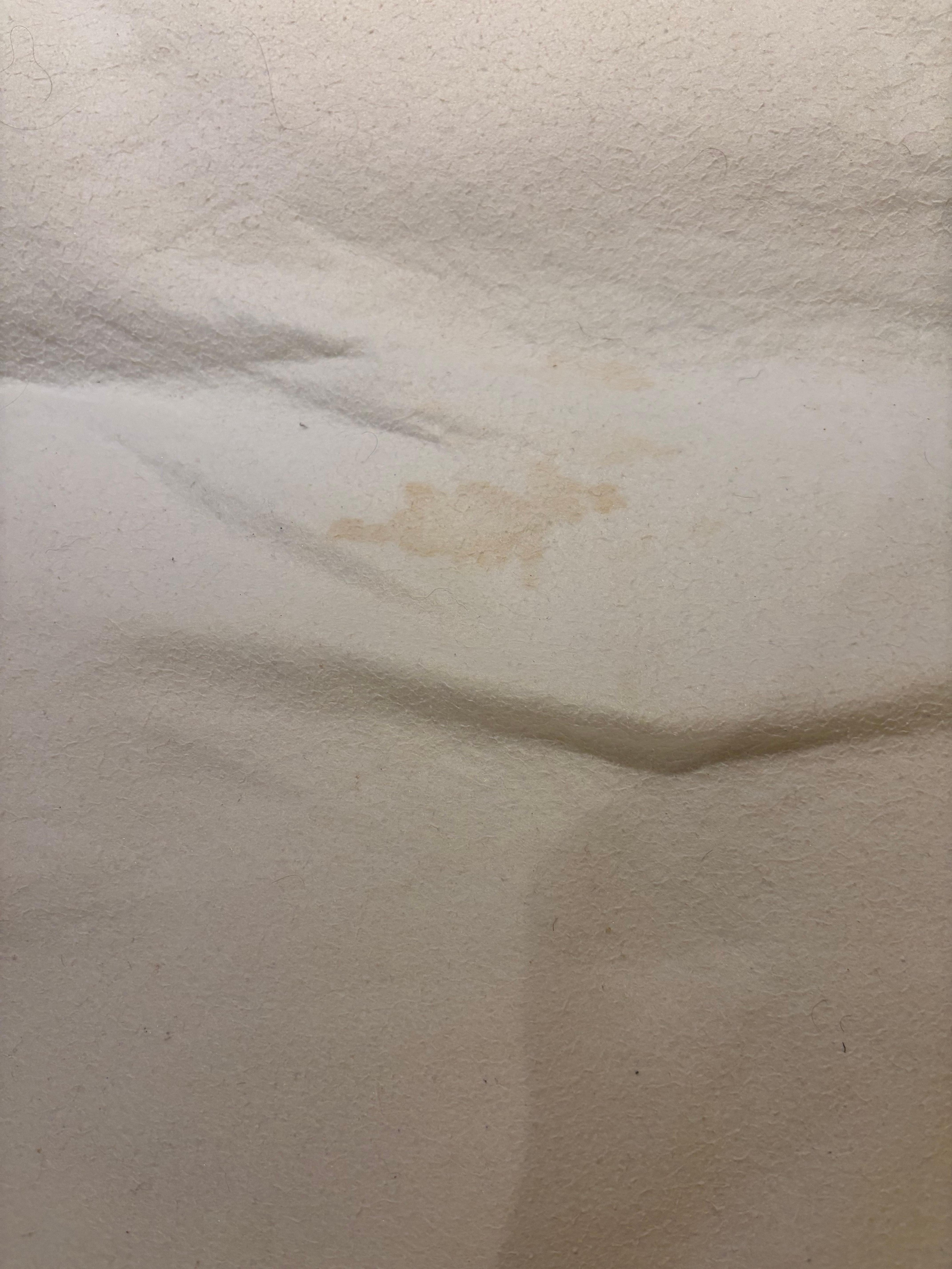 stains on the sheets