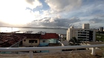 Vista da varanda do Hostel Berghaus