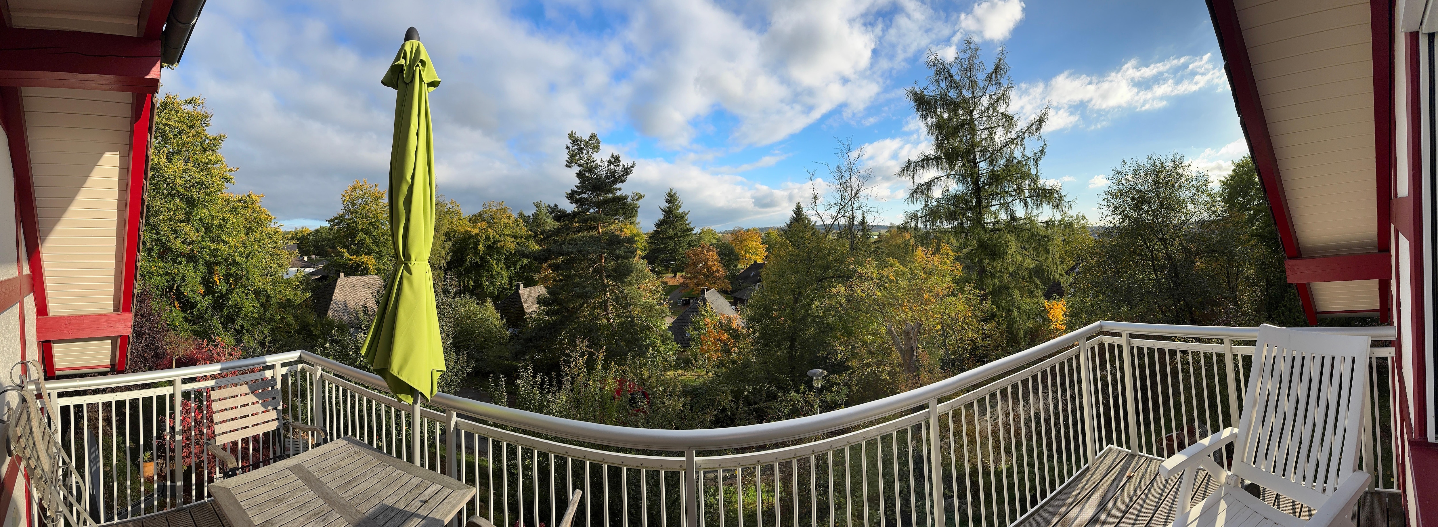Herrlicher Ausblick vom Balkon