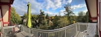 Herrlicher Ausblick vom Balkon