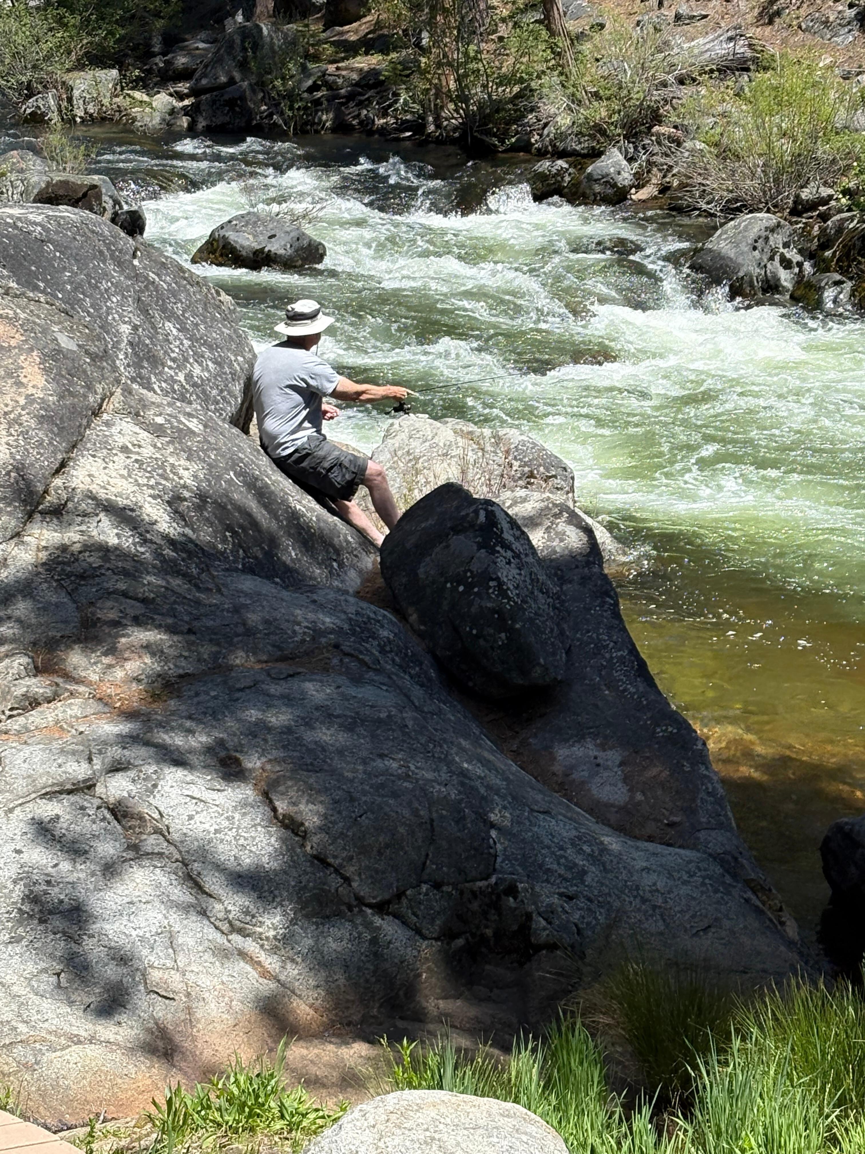 Rapids and fishing spot.