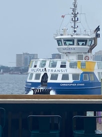 The commuter Ferry at Alderney Landing, just a few blocks from our door.
