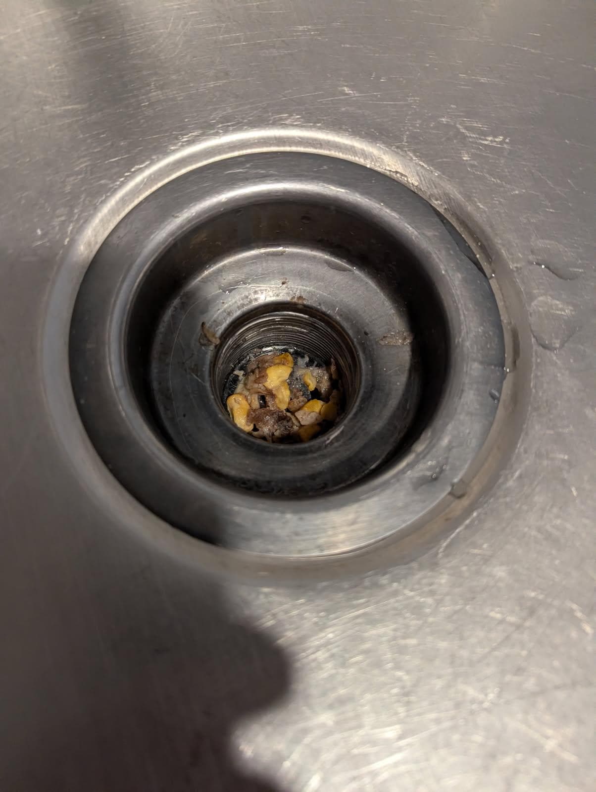 Gross stuff in the sink when we checked in