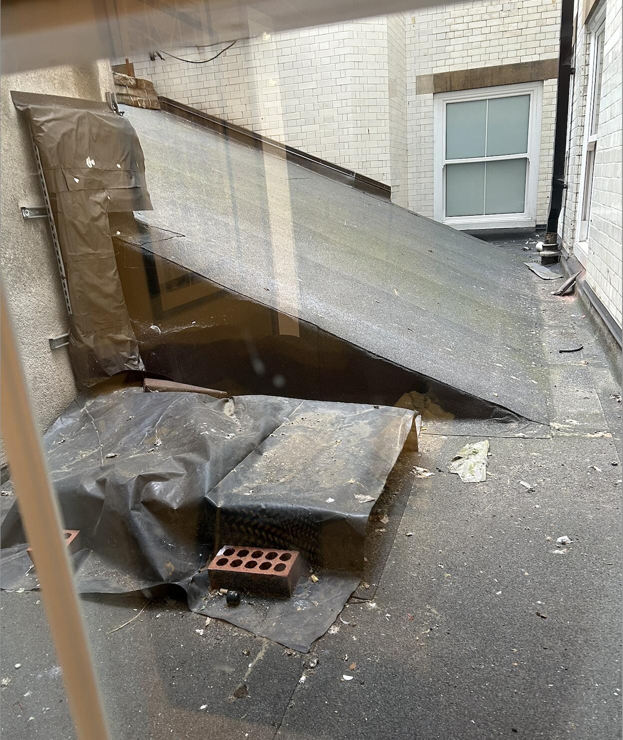 View from my hotel room window, room 179.