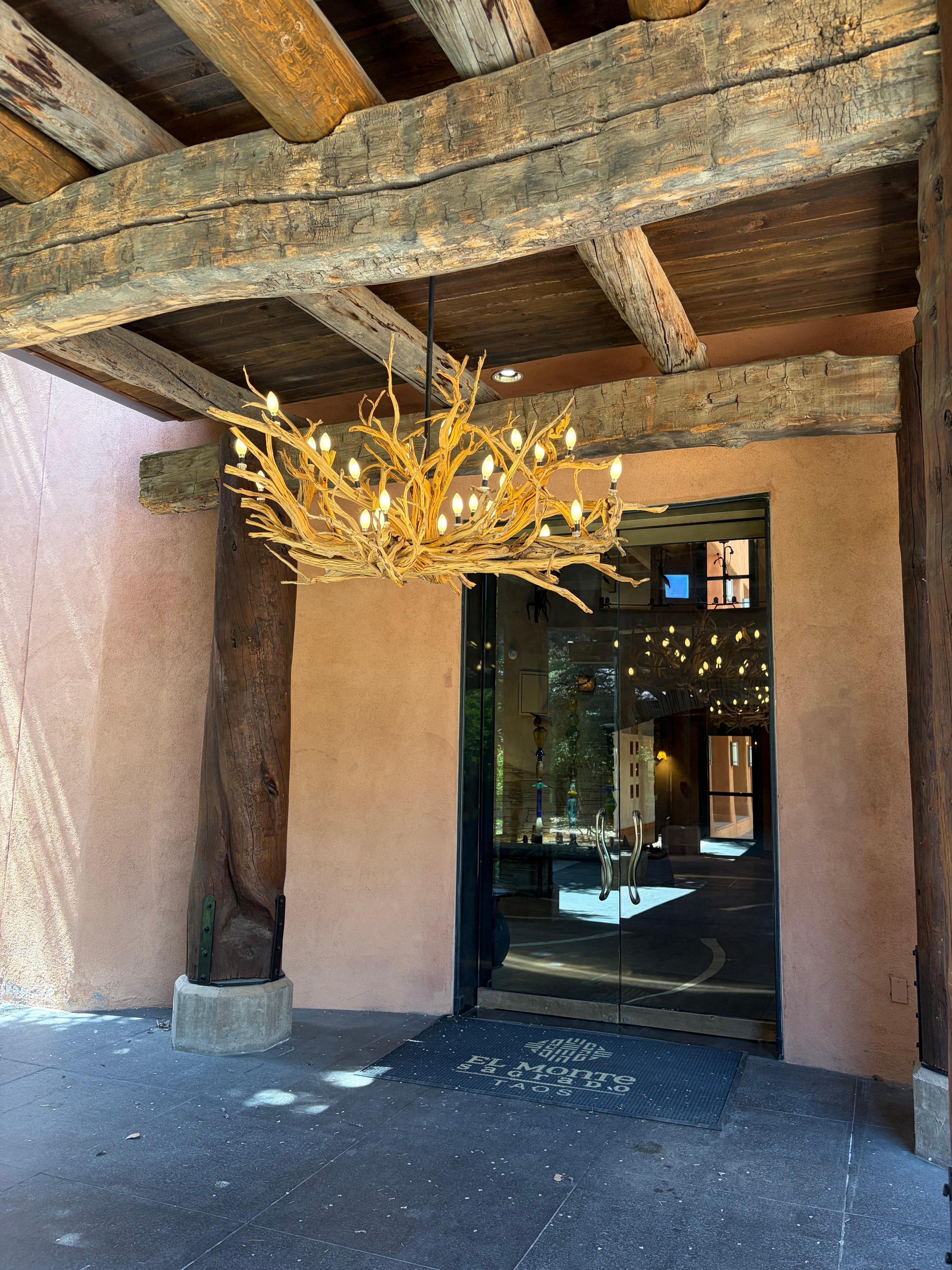 Amazing light fixtures through the resort!