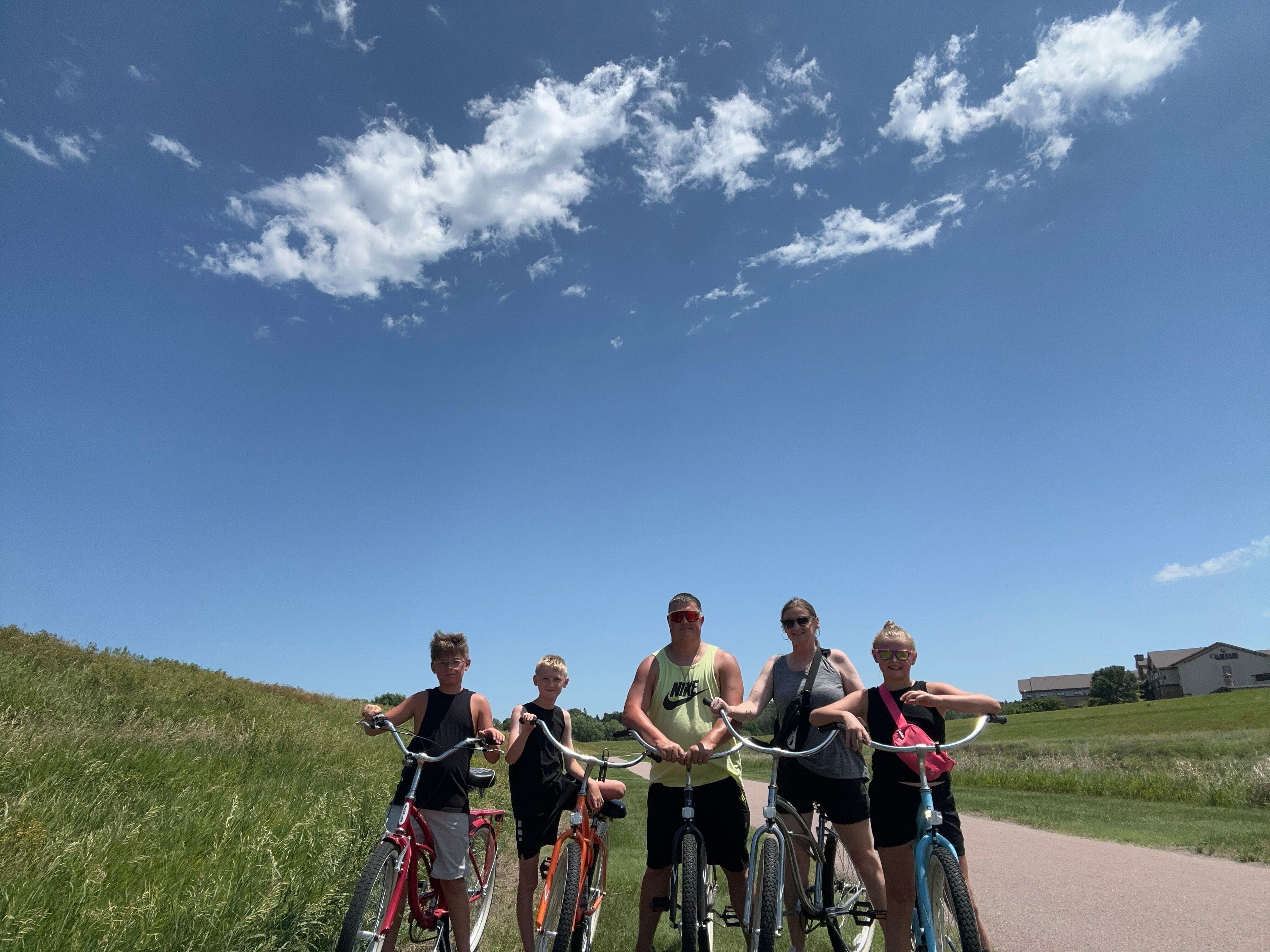 Free bike rentals from hotel - we enjoyed a 3 mile ride! 