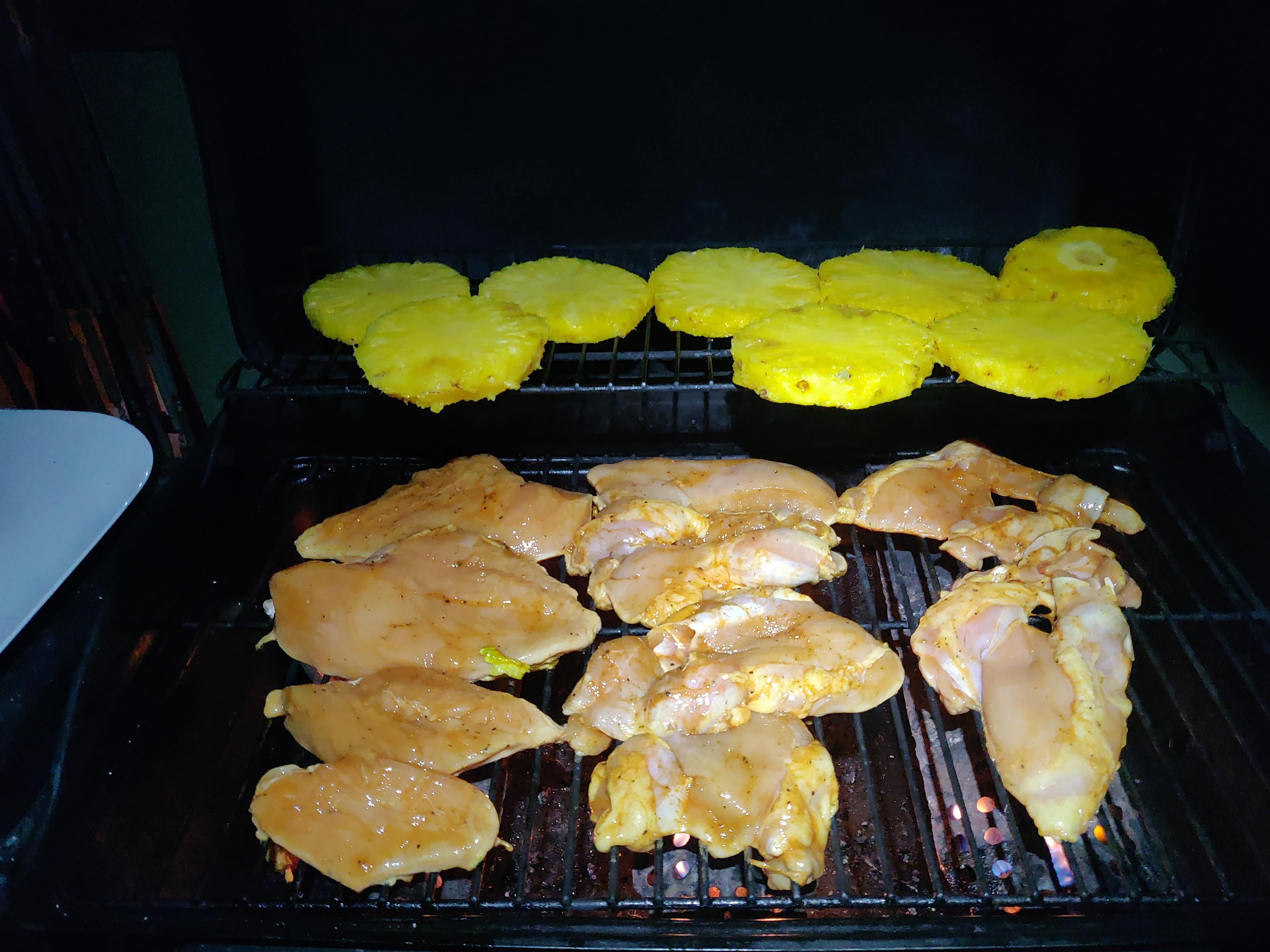 BBQing dinner