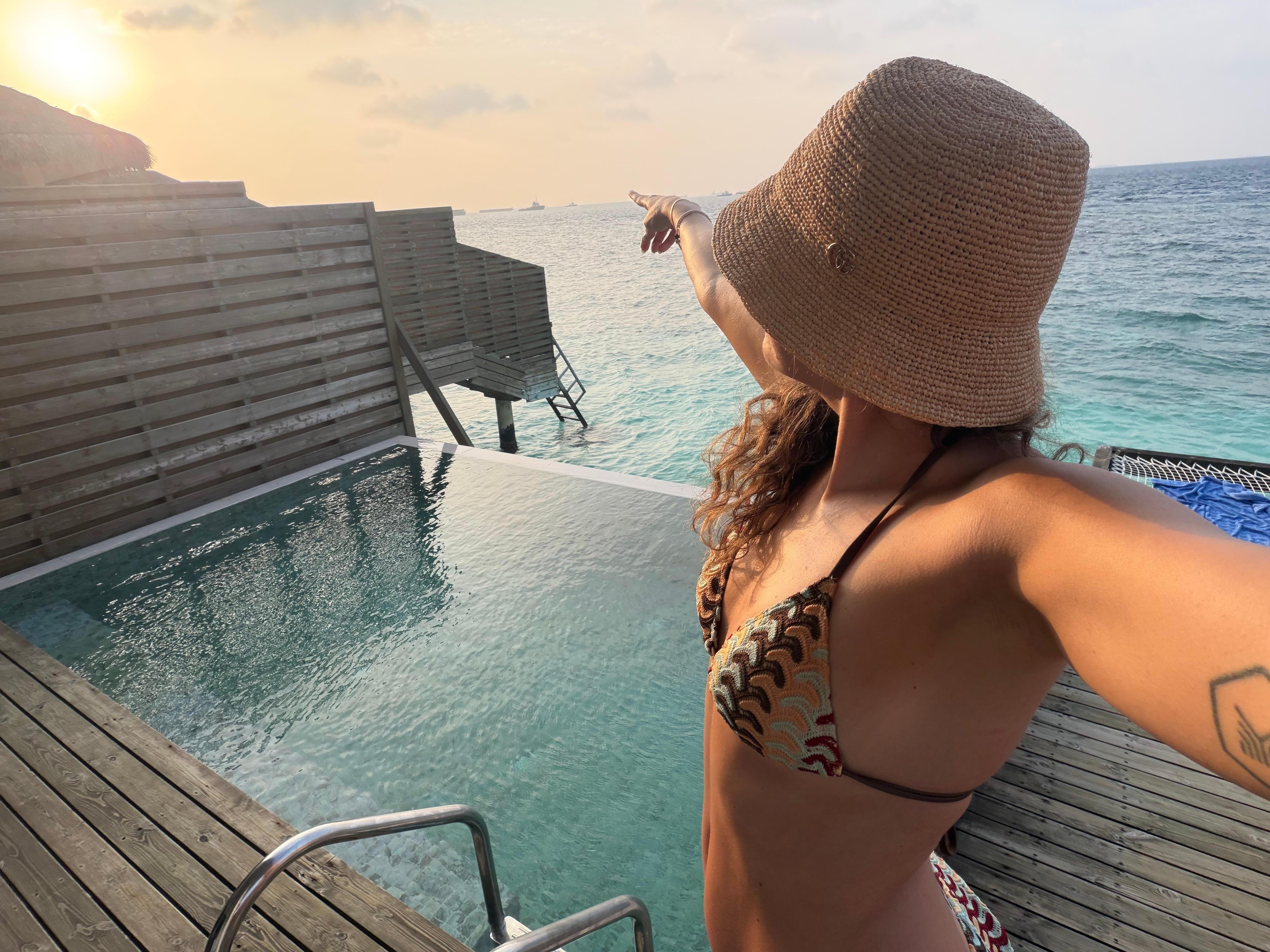 Amazing sunsets from the Premium Overwater Villa