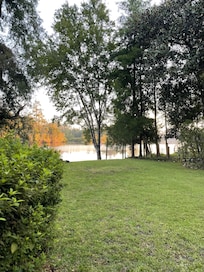 Morning view from lower level.