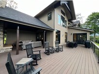 Deck overlooking beautiful scenery