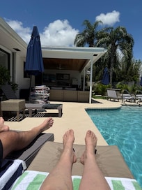 Was able to enjoy the backyard paradise everyday!