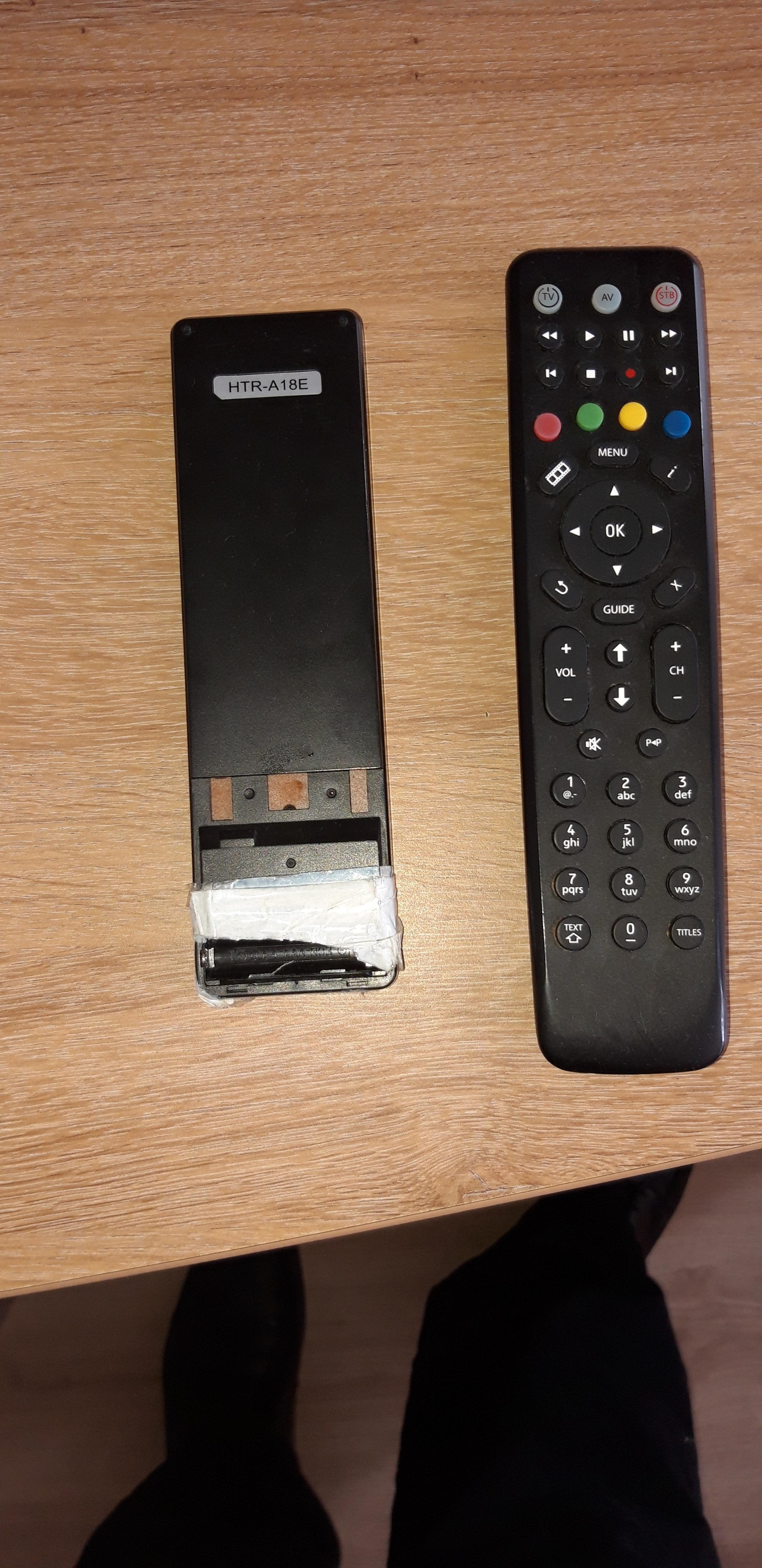 broken and useless remote controls