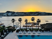 Sunset views from our room.