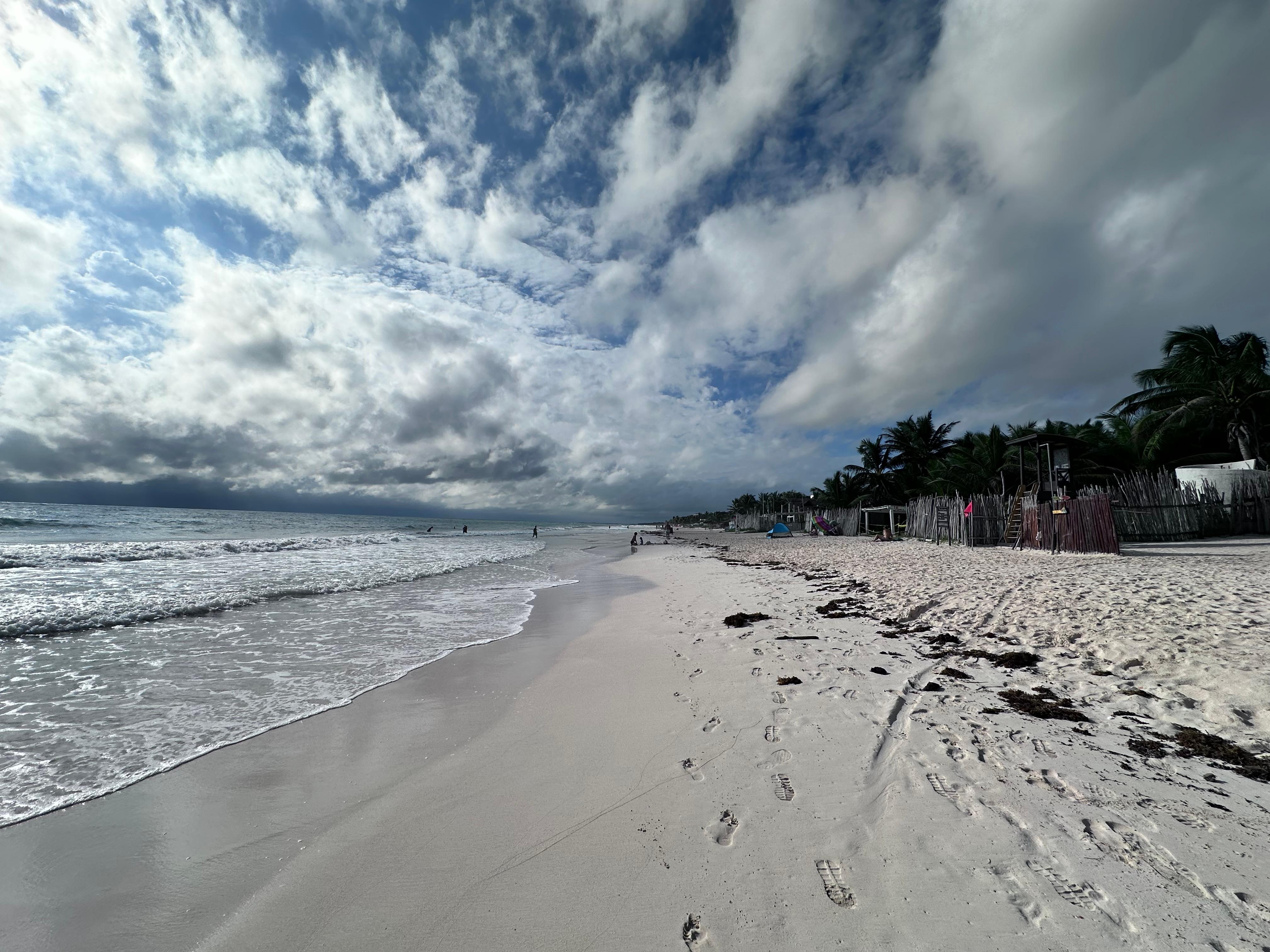 Tulum Beach is a few minutes away by car;  or a 30 minute bike ride. 