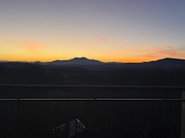 Wonderful view of the mountains and sunset!