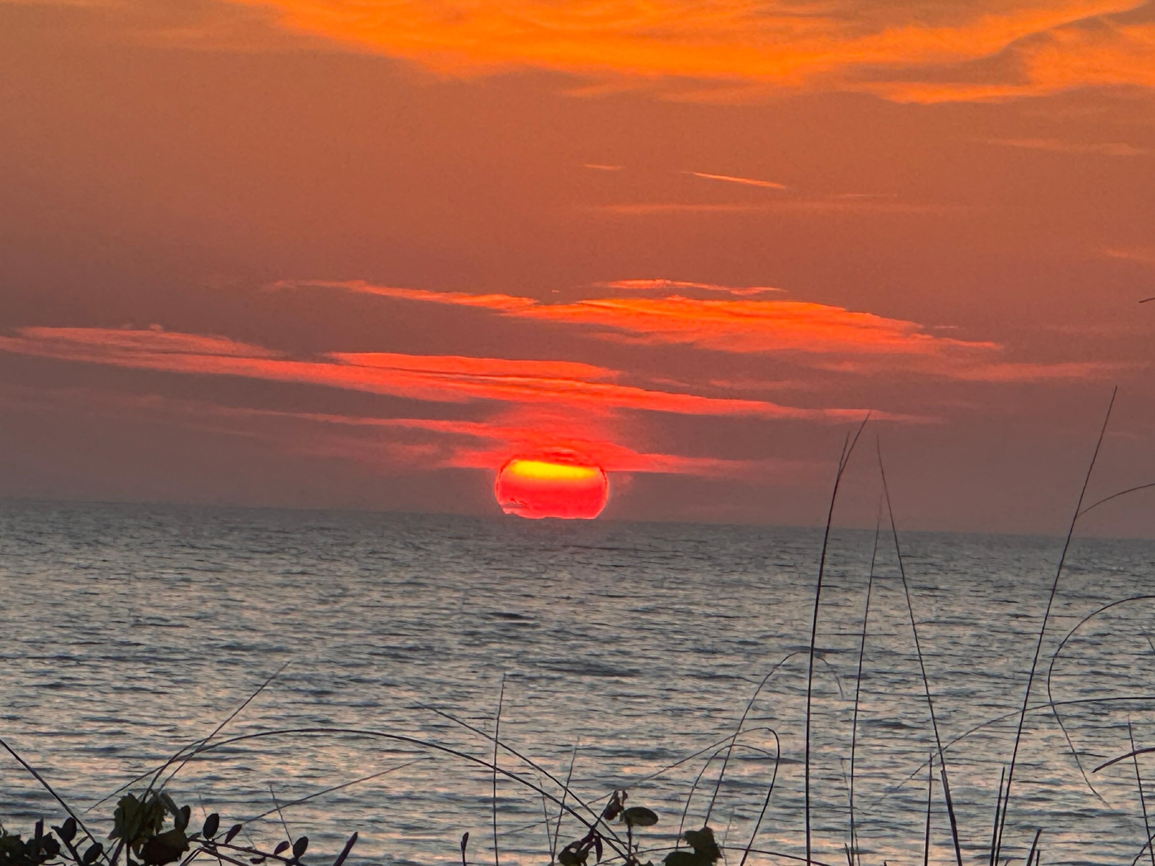 Sunset from the property.