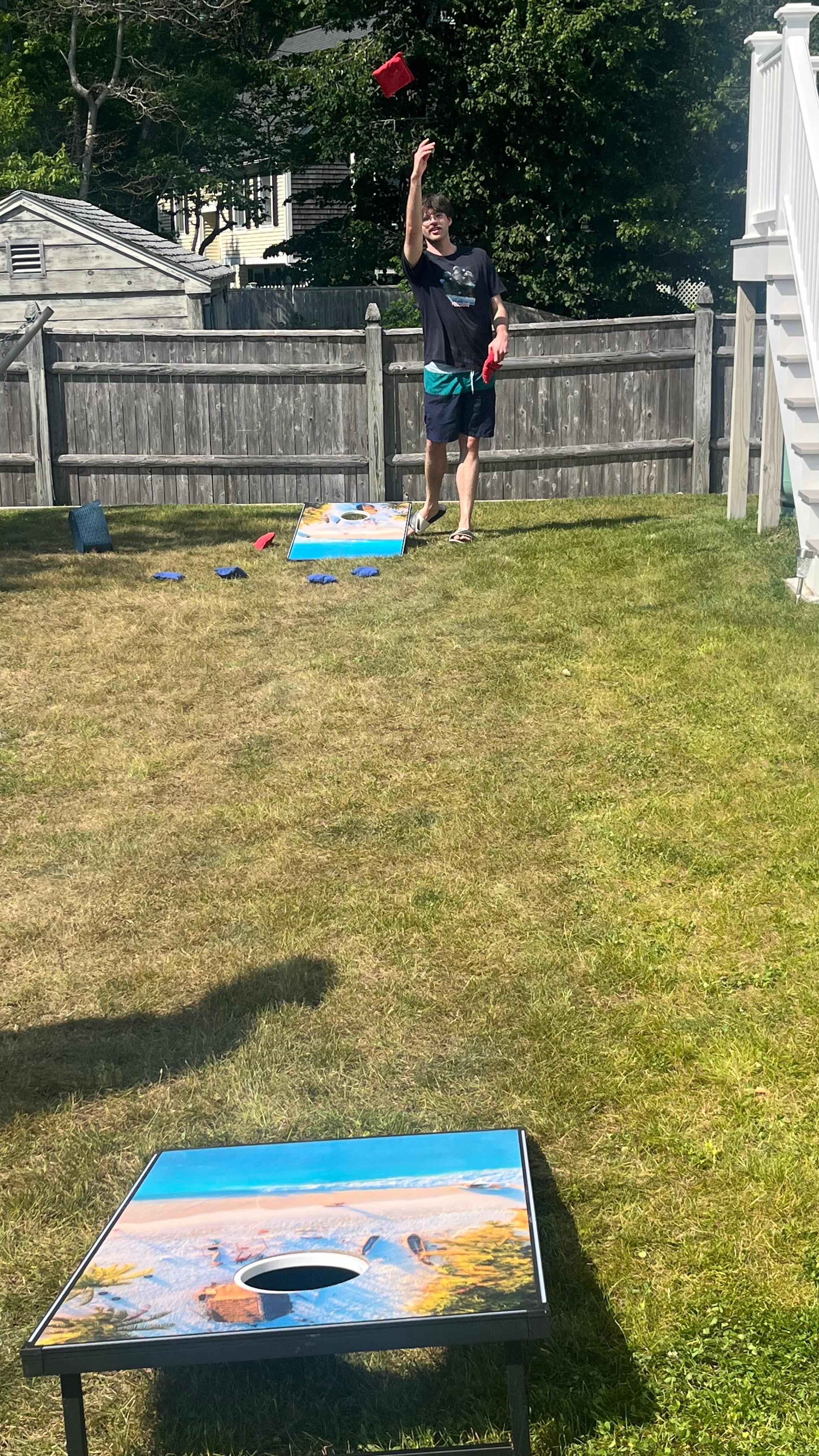 We love corn hole