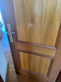 Punch in wall