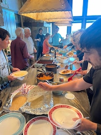 Homemade burritos for 28!