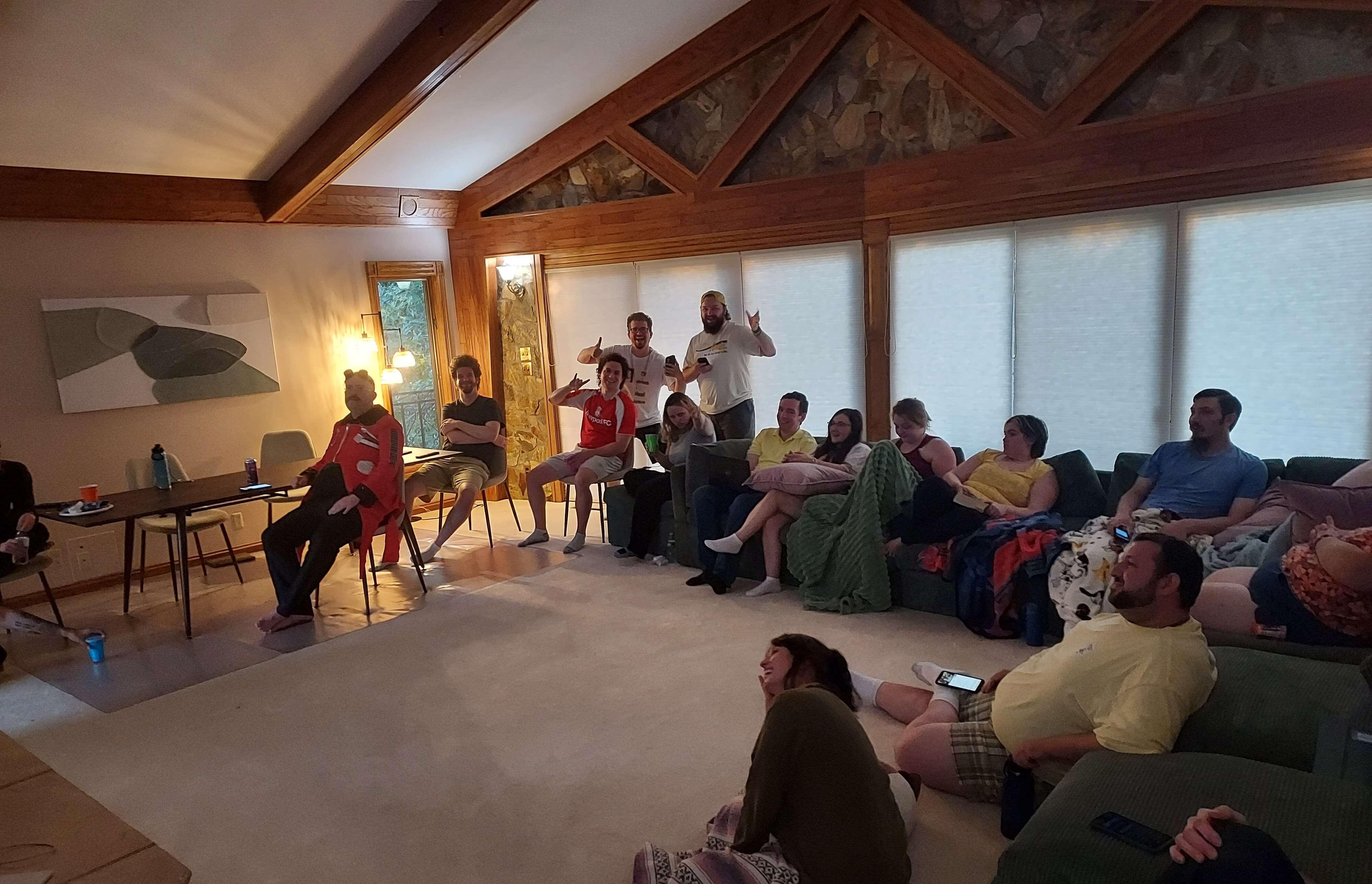 The living room was so big and cozy. But so is the whole house. We never felt cramped despite there being a lot of us.