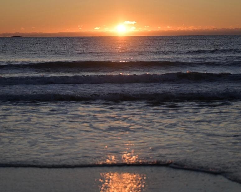 Sun rise at The Edgewater.