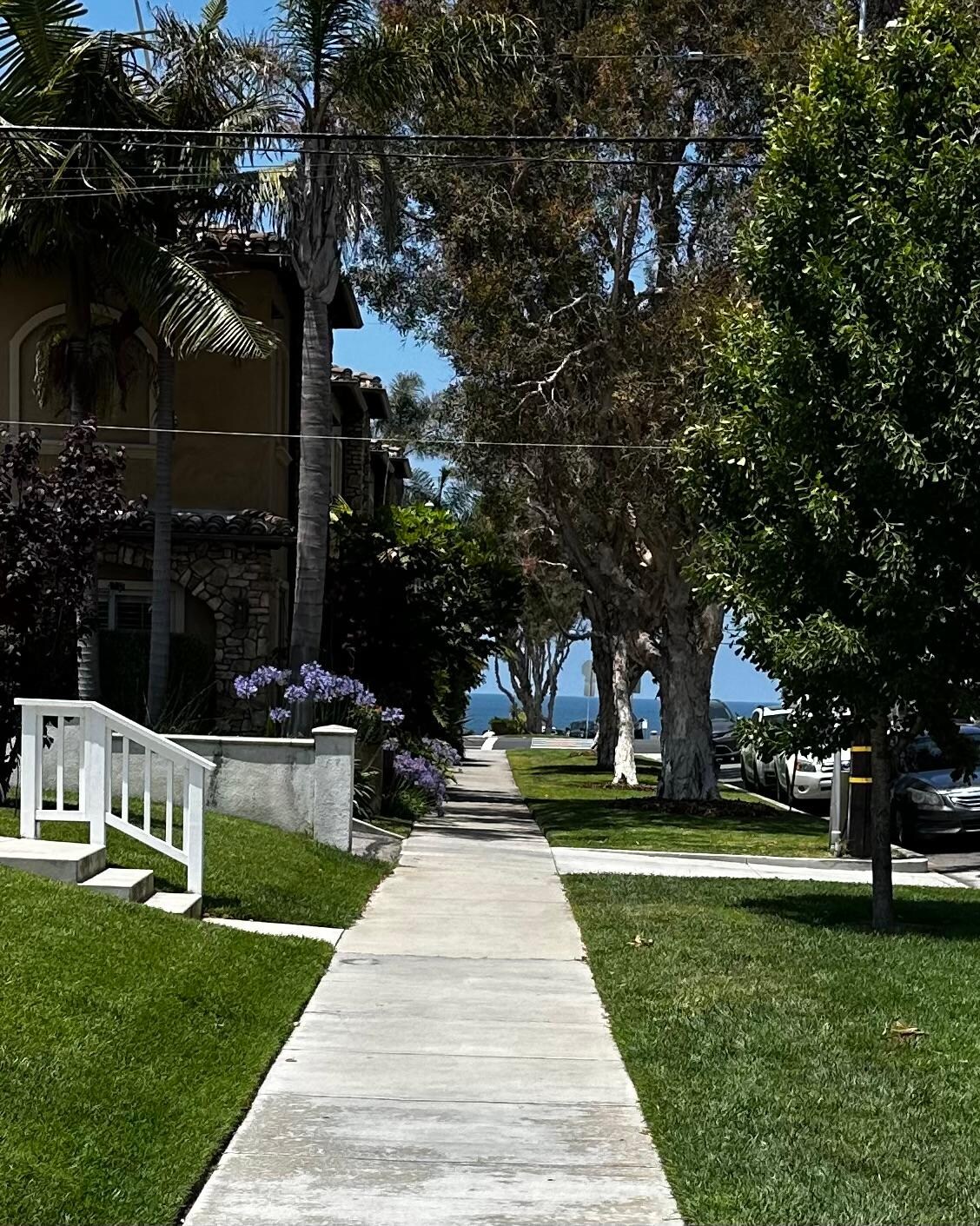 The walk to the beach