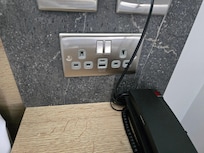 USB A and C at all sockets. Especially useful at bedside table.