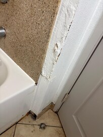Wall has water damage