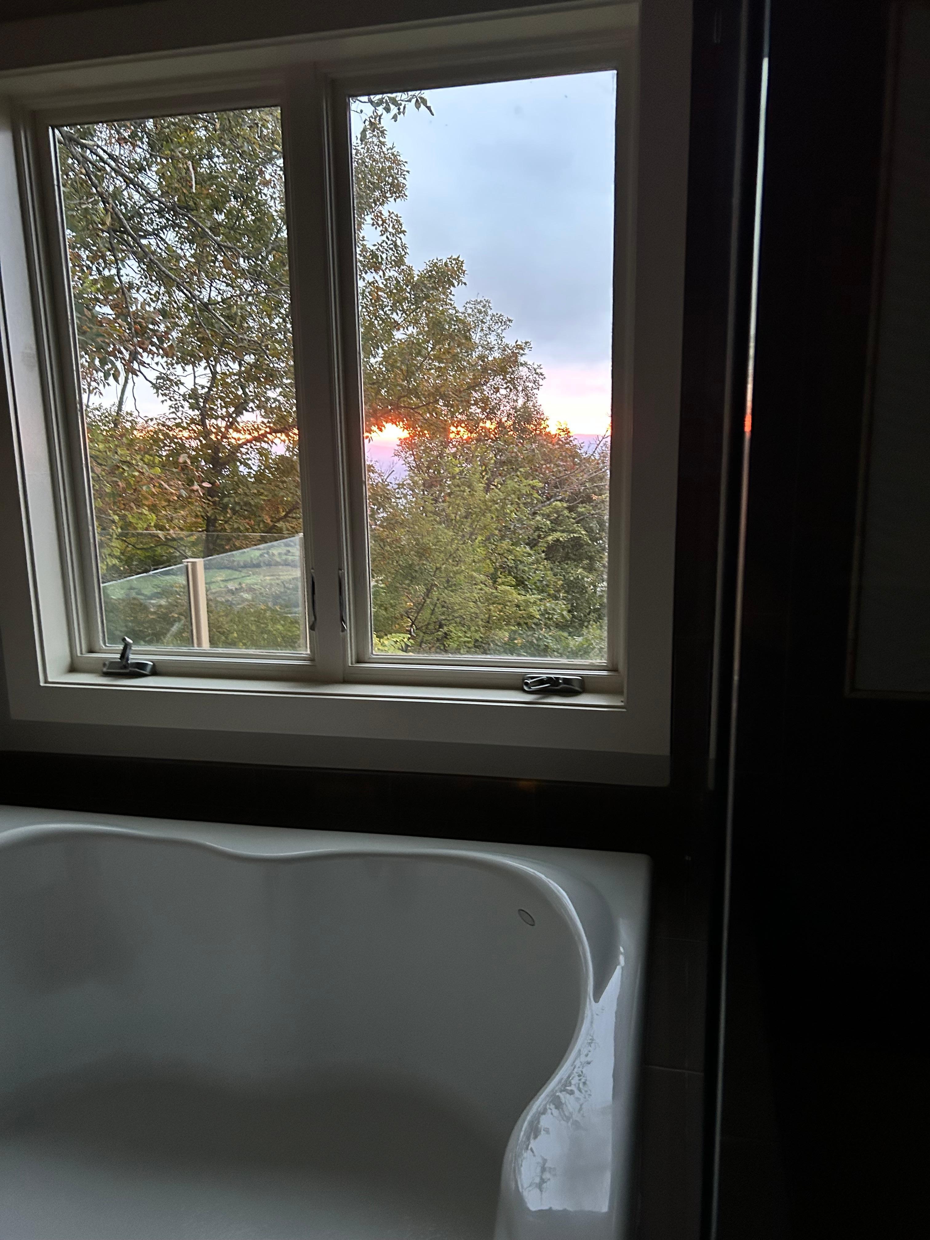 Sunrise view from master bath