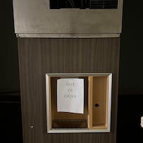 Broken ice machine on our floor
