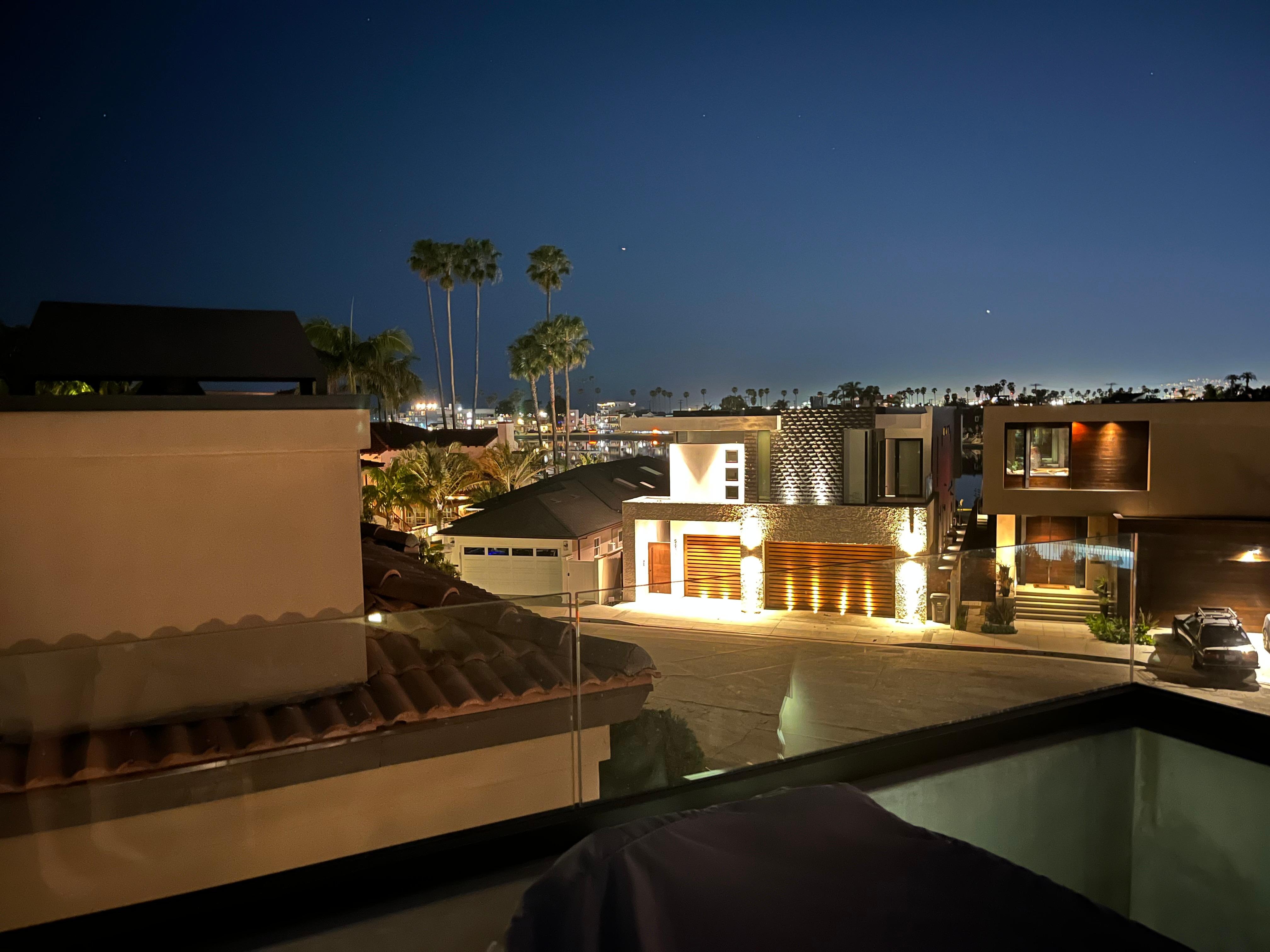 Night view from rooftop