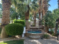 The hot tub at the pool site.