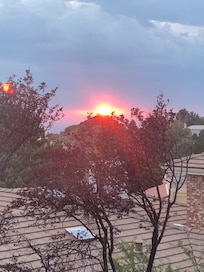 Sunset view on our first evening in the home!