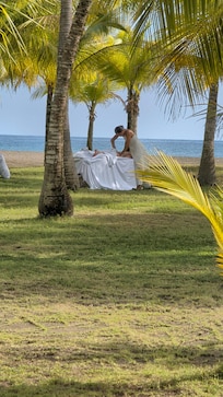 Massage within the palms.