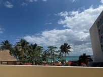 Very close to the beach, just no direct access.