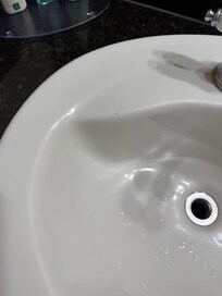 Dirty sink in our room