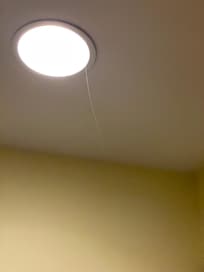 Cobwebs on light fixtures and every corner